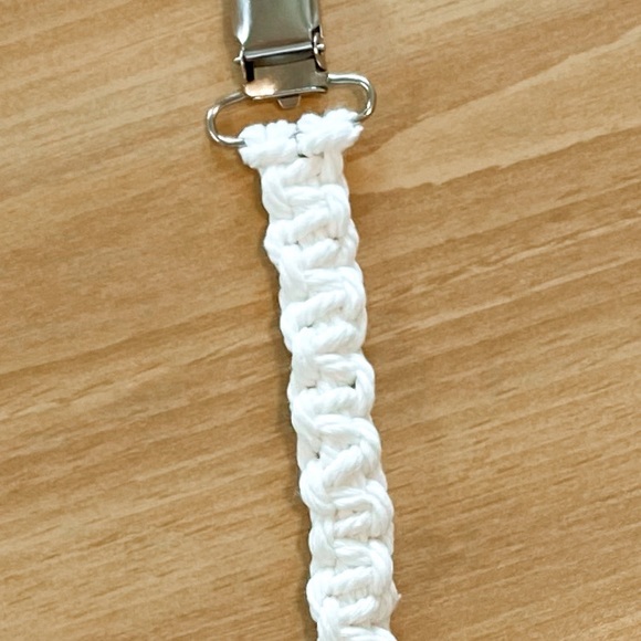 Macrame Pacifier Clip - Picture 2 of 2